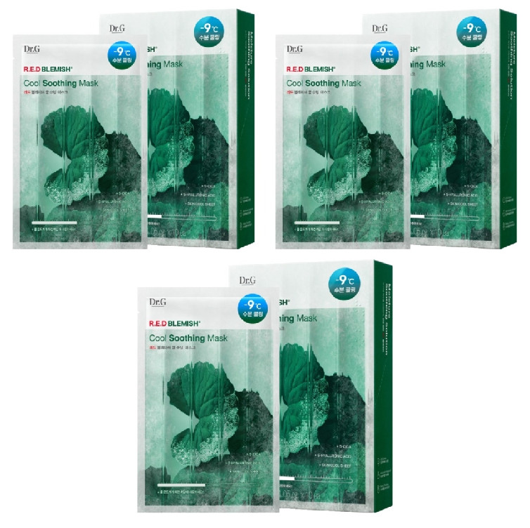 Dr.g Red Blemish Cool Soothing Mask 10ea 3 pack