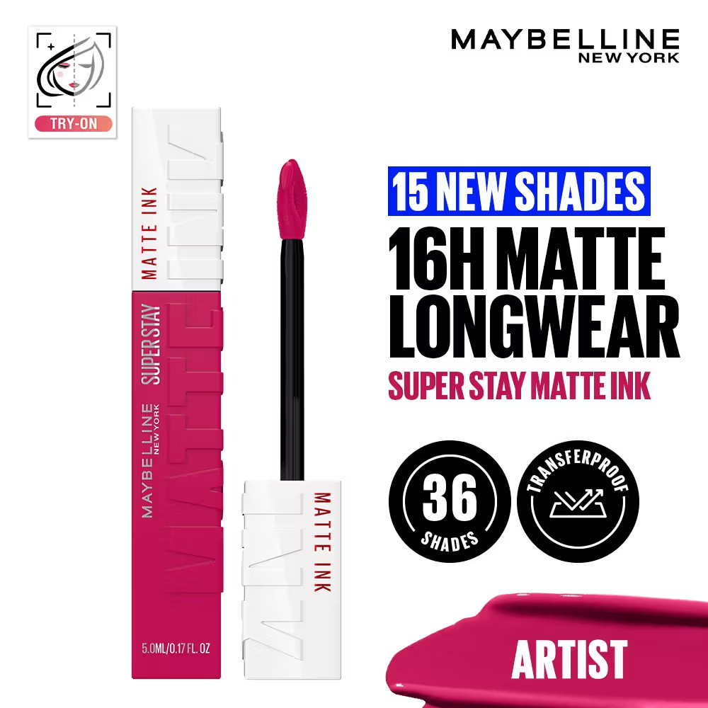 Maybelline New York Super Stay Matte Ink Liquid Lipstick – 120 Artist, 5ml