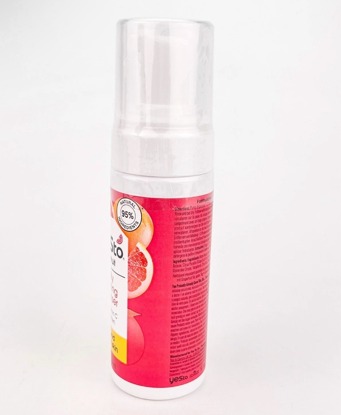Yes To Grapefruit Dull Uneven Skin Daily Foaming Cleanser 5oz Lot of 2