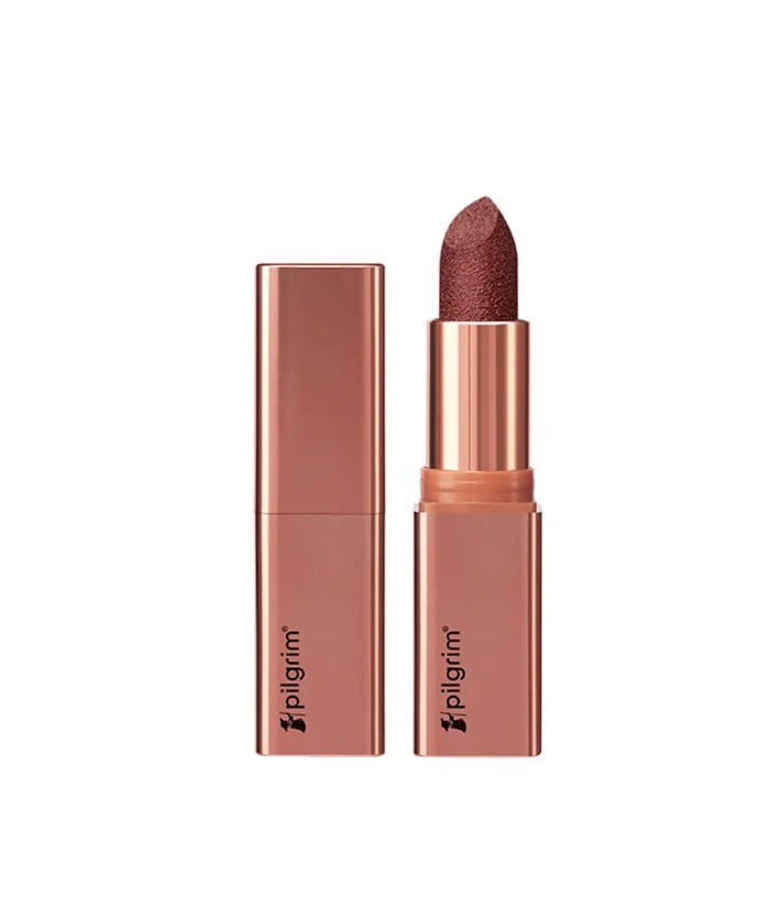 Maroon Frosted Shimmer Lipstick Luminous Bullet Lipstick