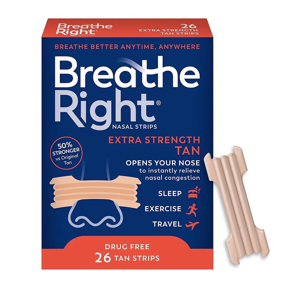 78 BREATHE RIGHT NASAL STRIPS, EXTRA STRENGTH TAN ( 3 x 26 CT Boxes ) EXP 2028