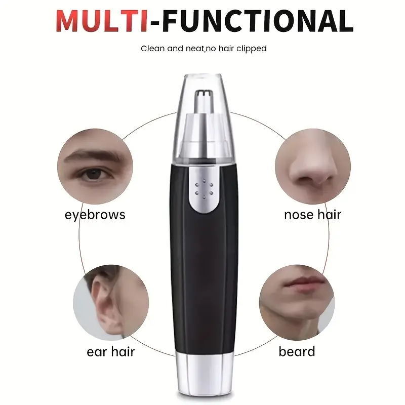 Hot Men Nose Ear Face Neck Eyebrow Hair Mustache Beard Trimmer Shaver Clipper