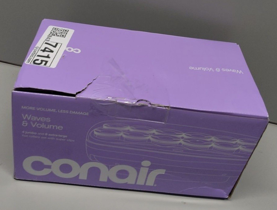 Conair Custom Curls & Waves Rollers 12 Multi-Size Ceramic Rollers with Clips NEW