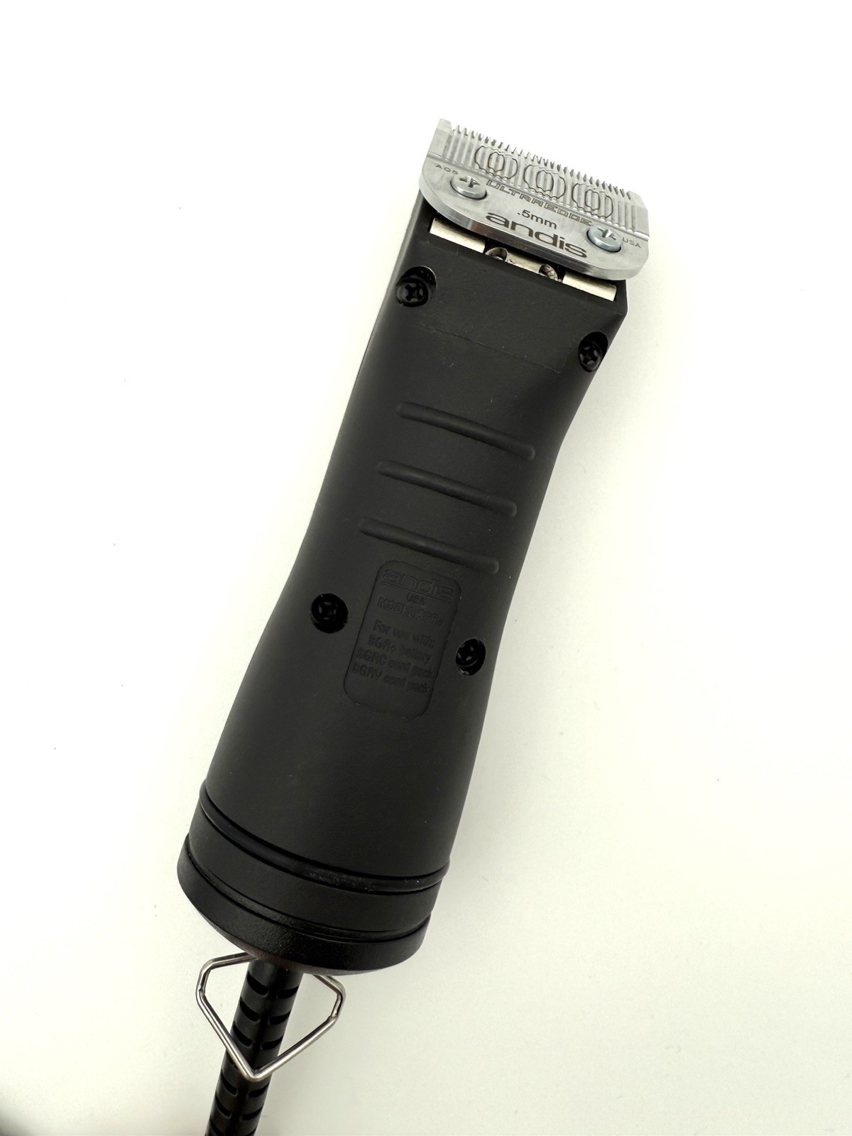 Andis BGRC Professional Corded Hair Clipper + Charger Base & Blades Lot Barber