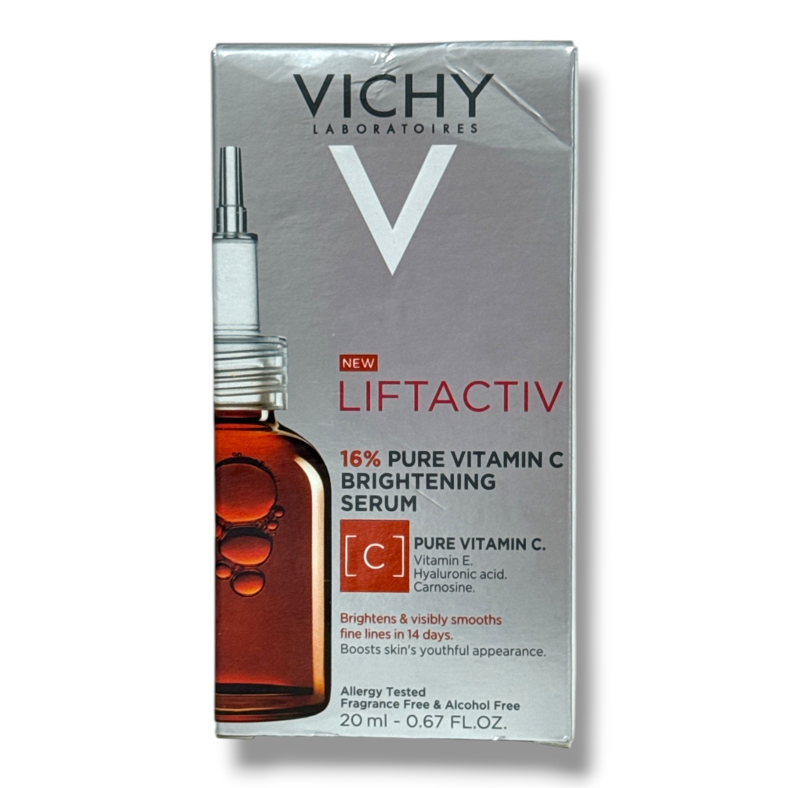 *Vichy Liftactiv 16% Pure Vitamin C Brightening Serum 20ml/0.67fl.oz. New In Box