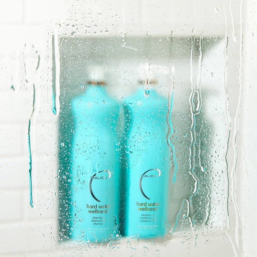 Malibu C Hard Water Wellness Kit Shampoo/Conditioner/4 Hardwater Treatment Packs