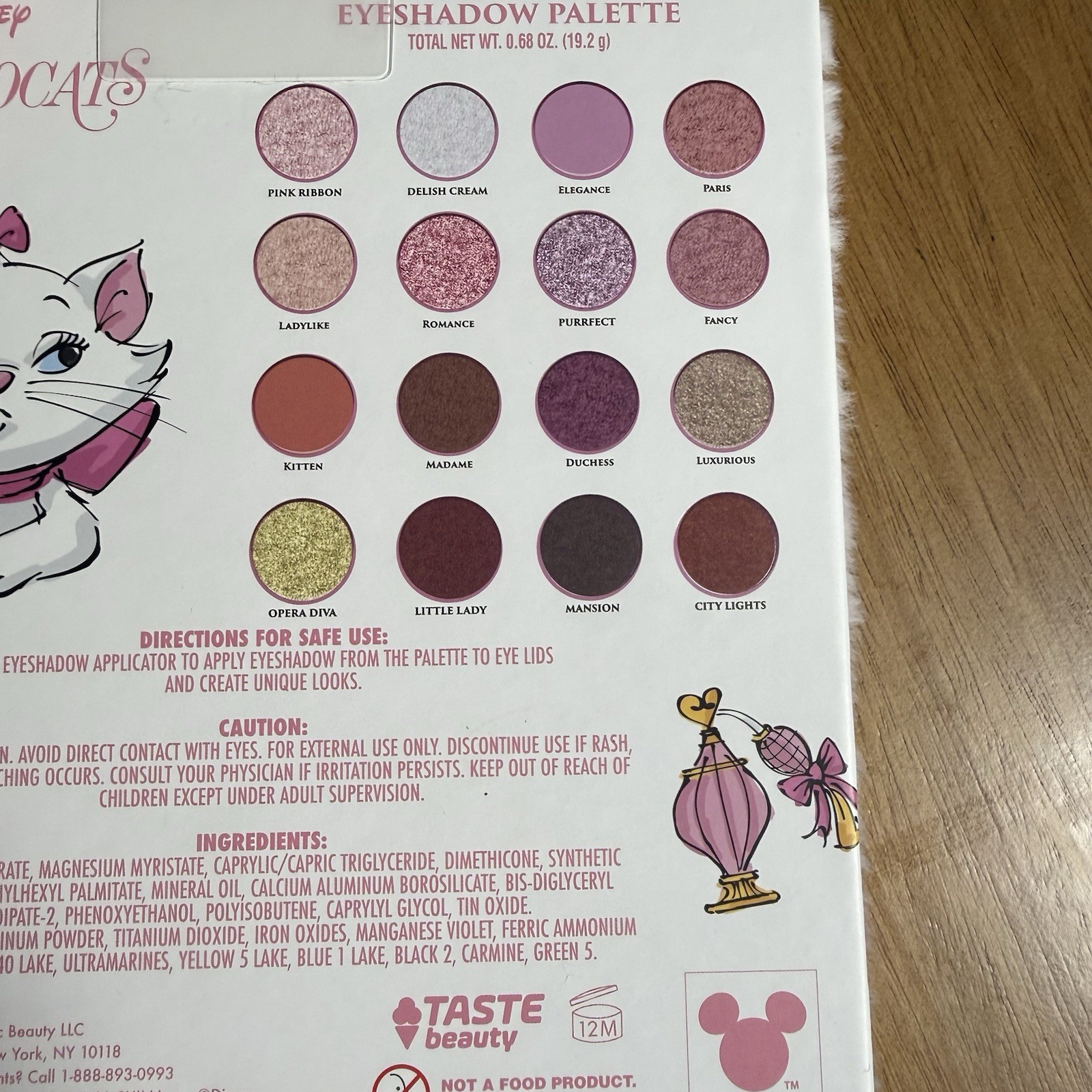 Disney The Aristocats Shimmer Eyeshadow Palette Lip Oils and Scented Balms Marie