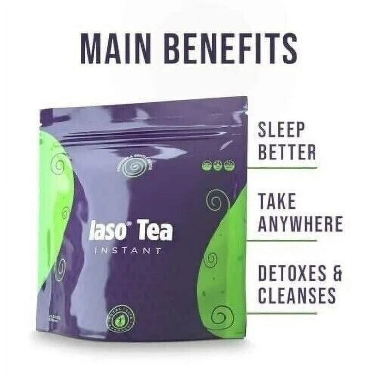 TLC Total Life Changes IASO Natural Detox Instant Herbal Tea (Pack of 1)25 Count