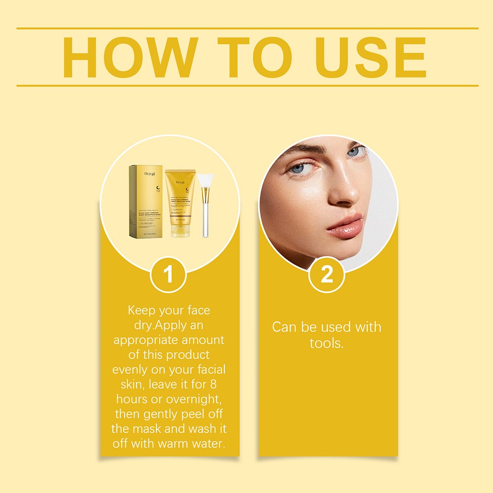 NEW Kojic Acid Turmeric Collagen Night Wrapping Mask, Overnight Brightening Mask