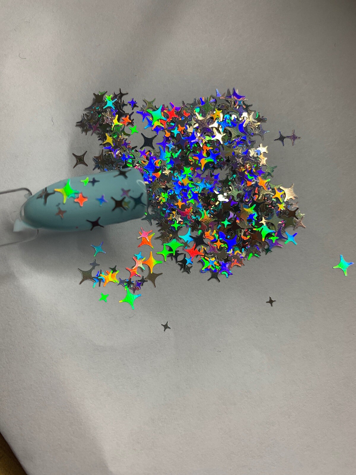 Holographic 4 Point Star Glitter | 1 TSP | Gel Nail Art & Acrylic