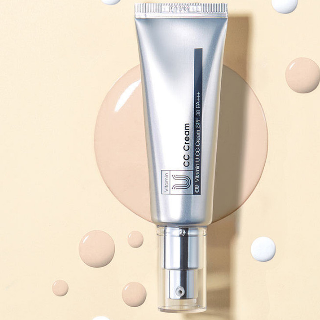NEW CU:Vitamin U CC Cream 45ml SPF38 PA+++ Face Tone Up CUSKIN