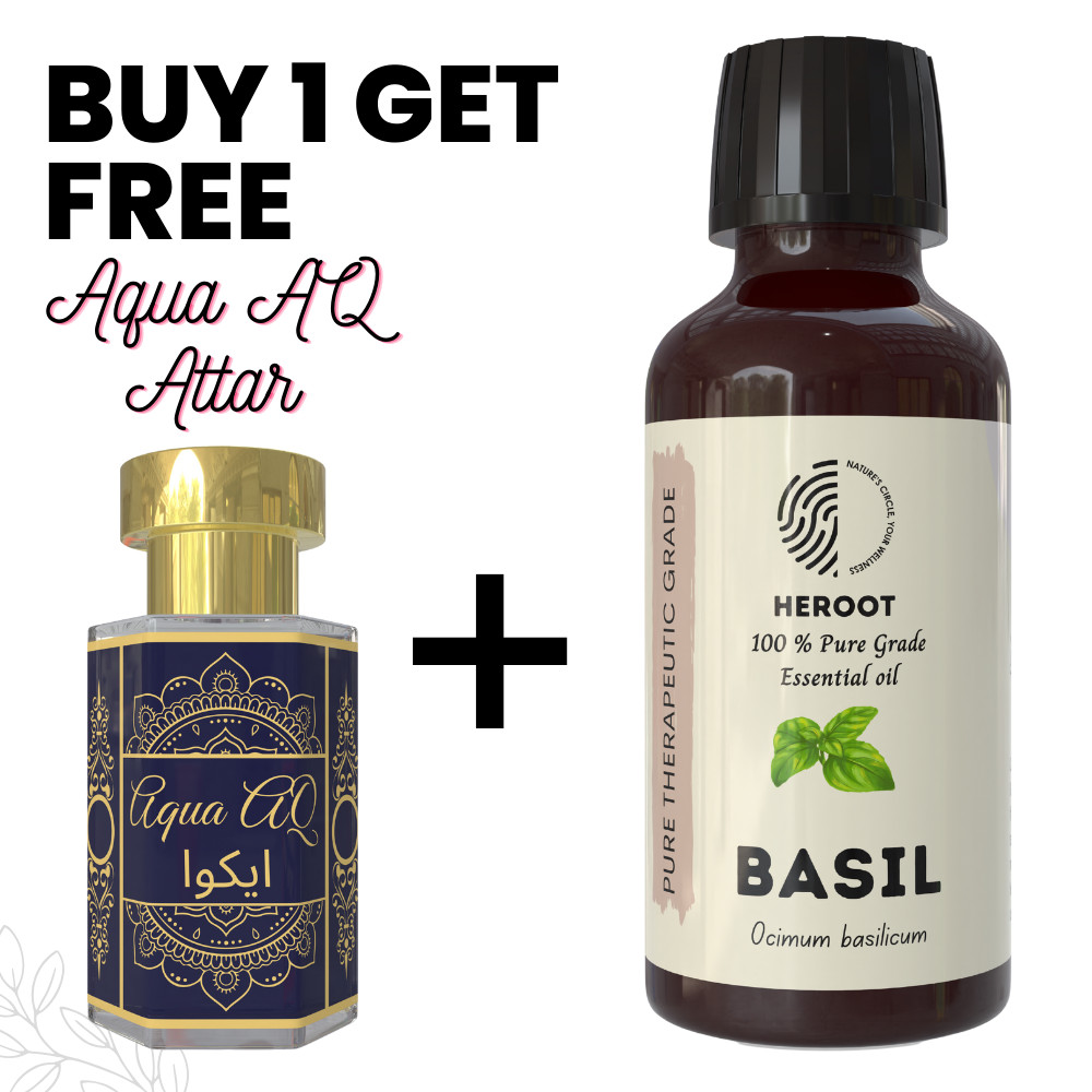 Basil Essential Oil 10ml Aromatherapy Diffuser Home Fragrance DIY + Free Attar