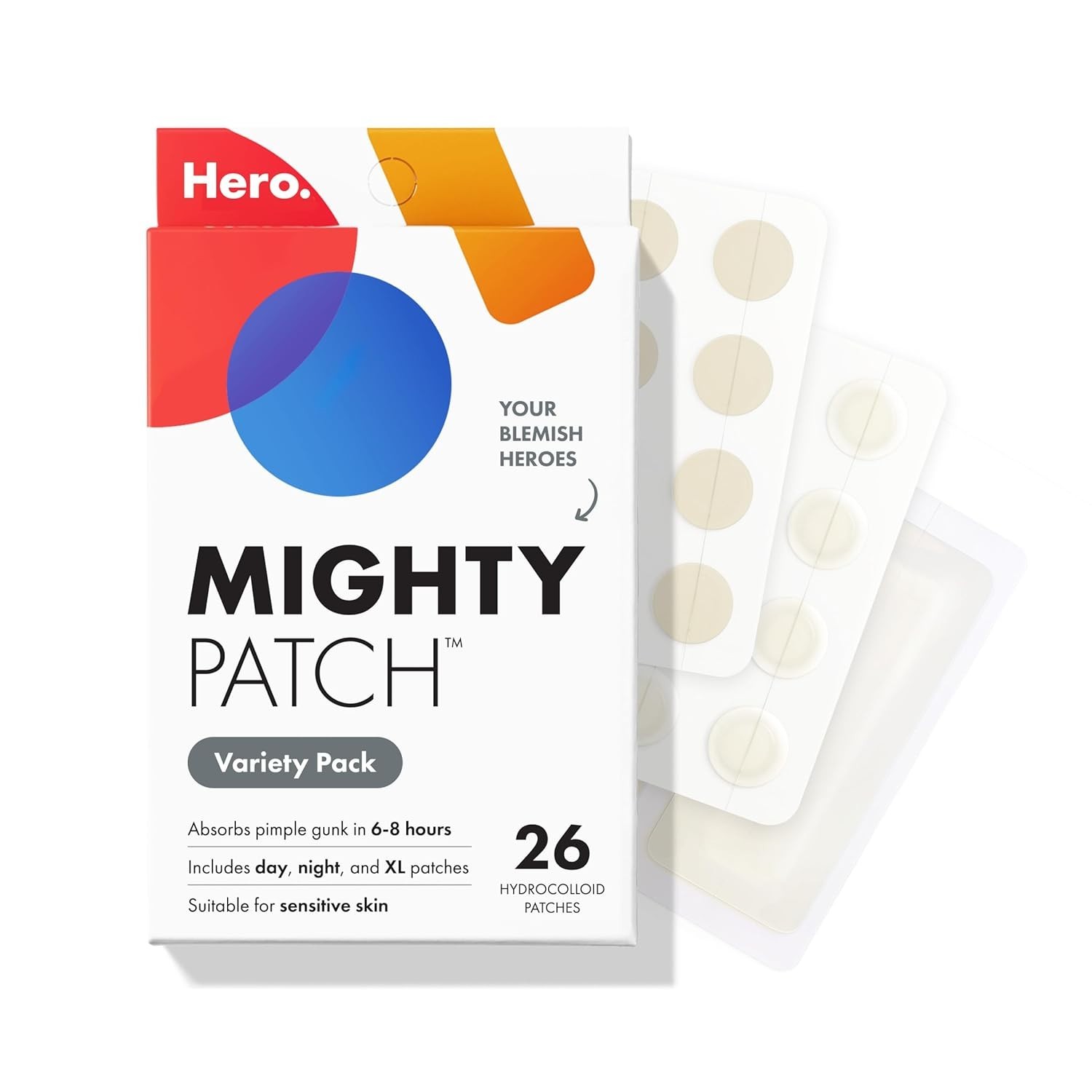 Mighty Patch Variety Pack from Hero Cosmetics – Hydrocolloid Acne Pimple Patche