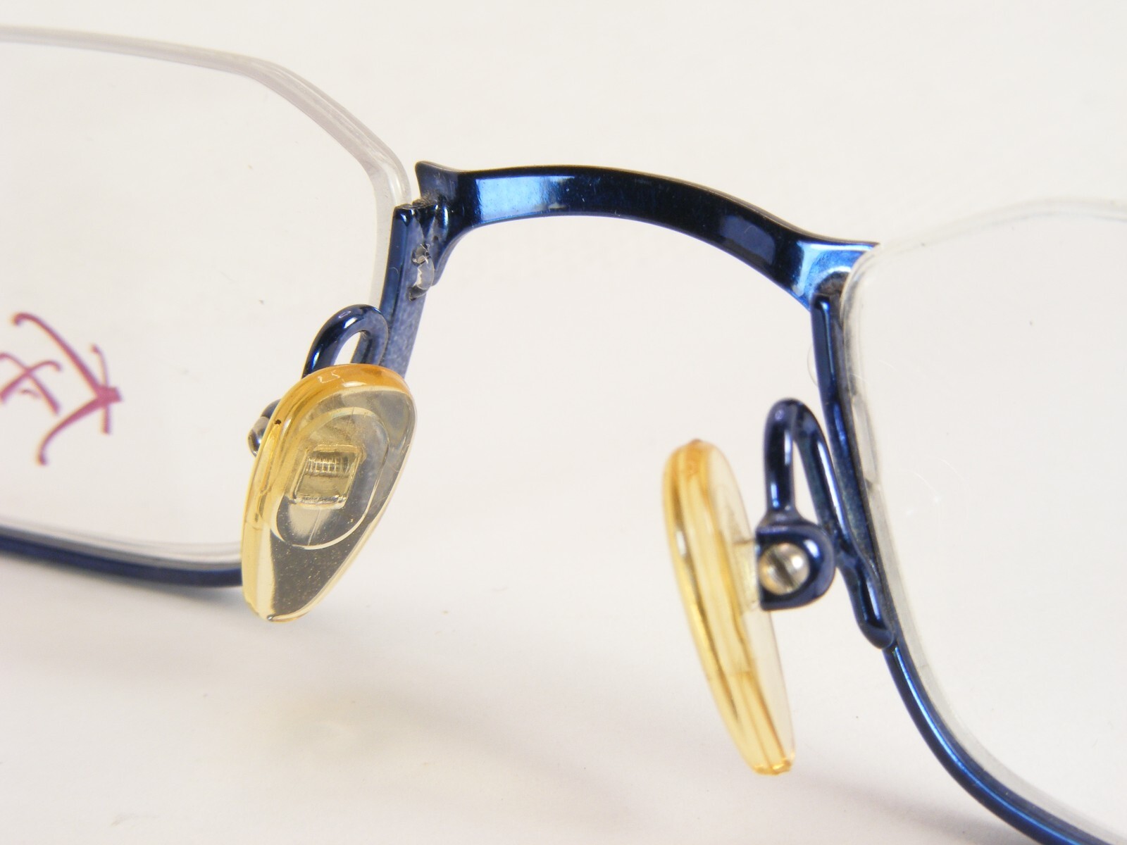 KAOS 108 Col. 2 Blue /Gold UNIQUE RARE EYEGLASSES FRAME 50-21-135mm Germany