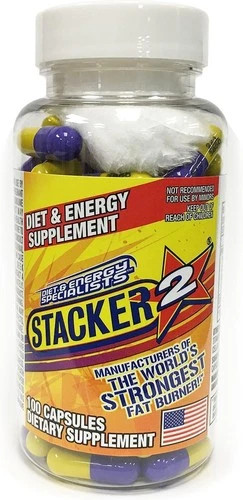 Stacker two Dietary Supplement «Fat Burner Weight Loss» Capsules 100 Count