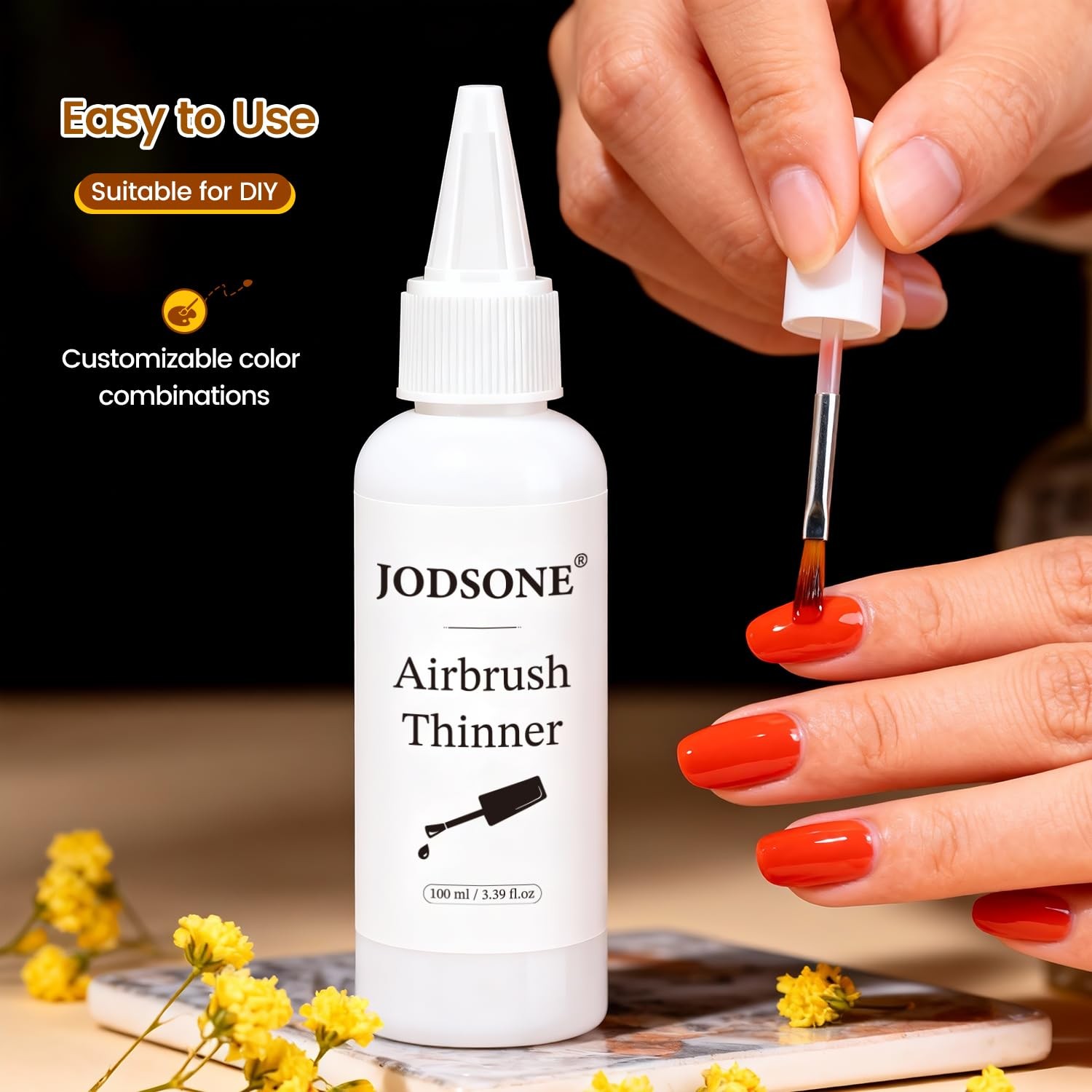 JODSONE 100ml Gel Nail Polish Thinner for 3.39 Fl Oz (Pack of 1), White