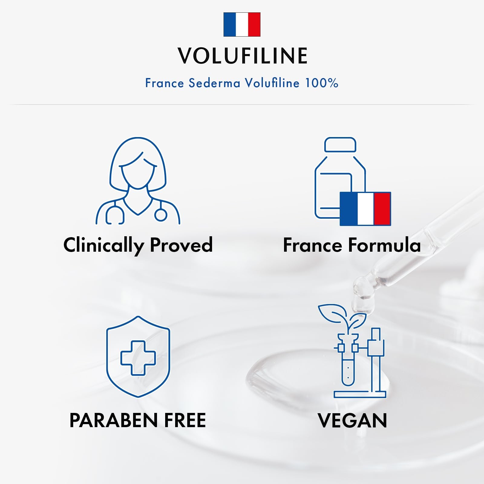 TOSOWOONG Volufiline Serum, 100% France Sederma 0.37 Fl Oz (Pack of 1)