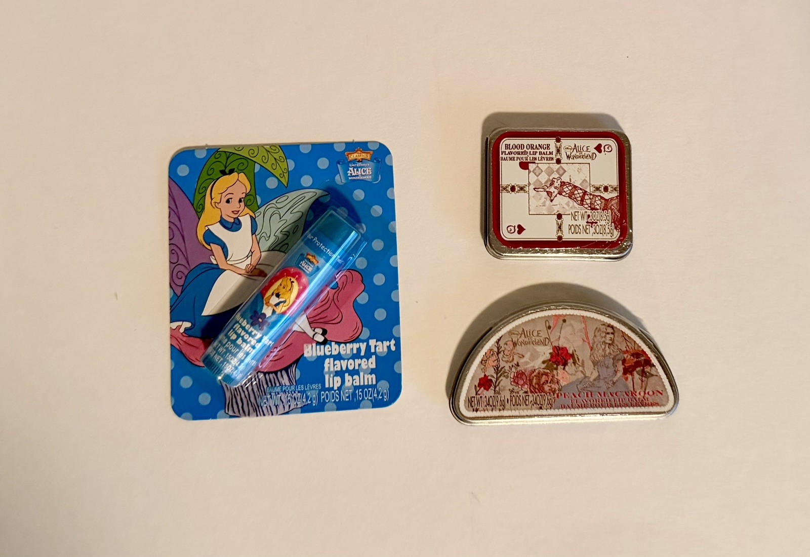 Disney Alice in Wonderland Lip Balms Assorted Lot of 5