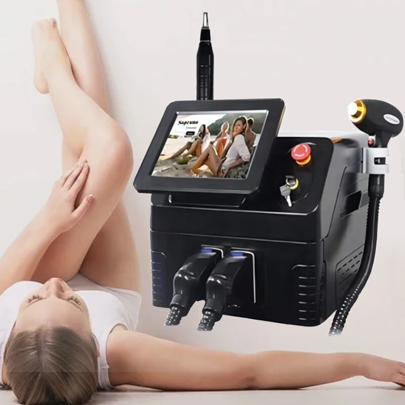 2IN1 808nm Diode Laser Hair Removal Pico NG YAG Laser Tattoo Beauty Machine