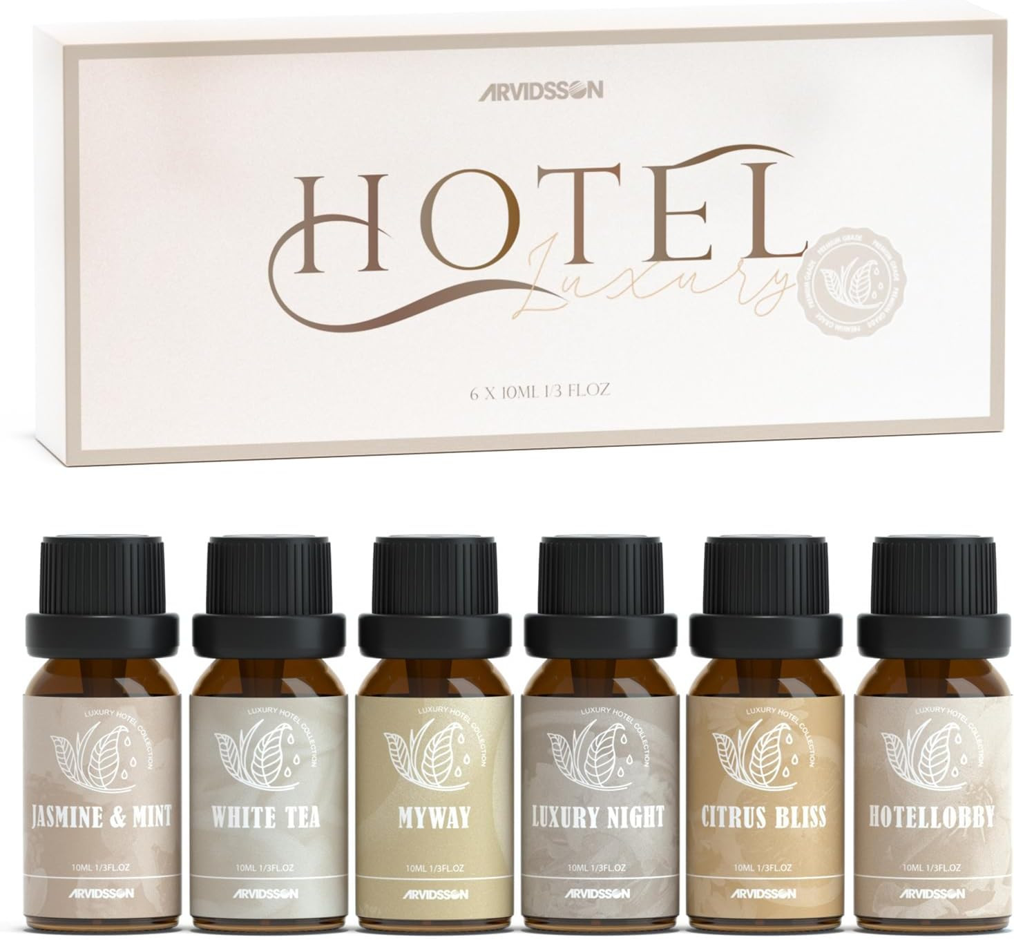 Hotel Diffuser Oils Gift Set – Hotel Essential Oils for Diffusers and Crafting –