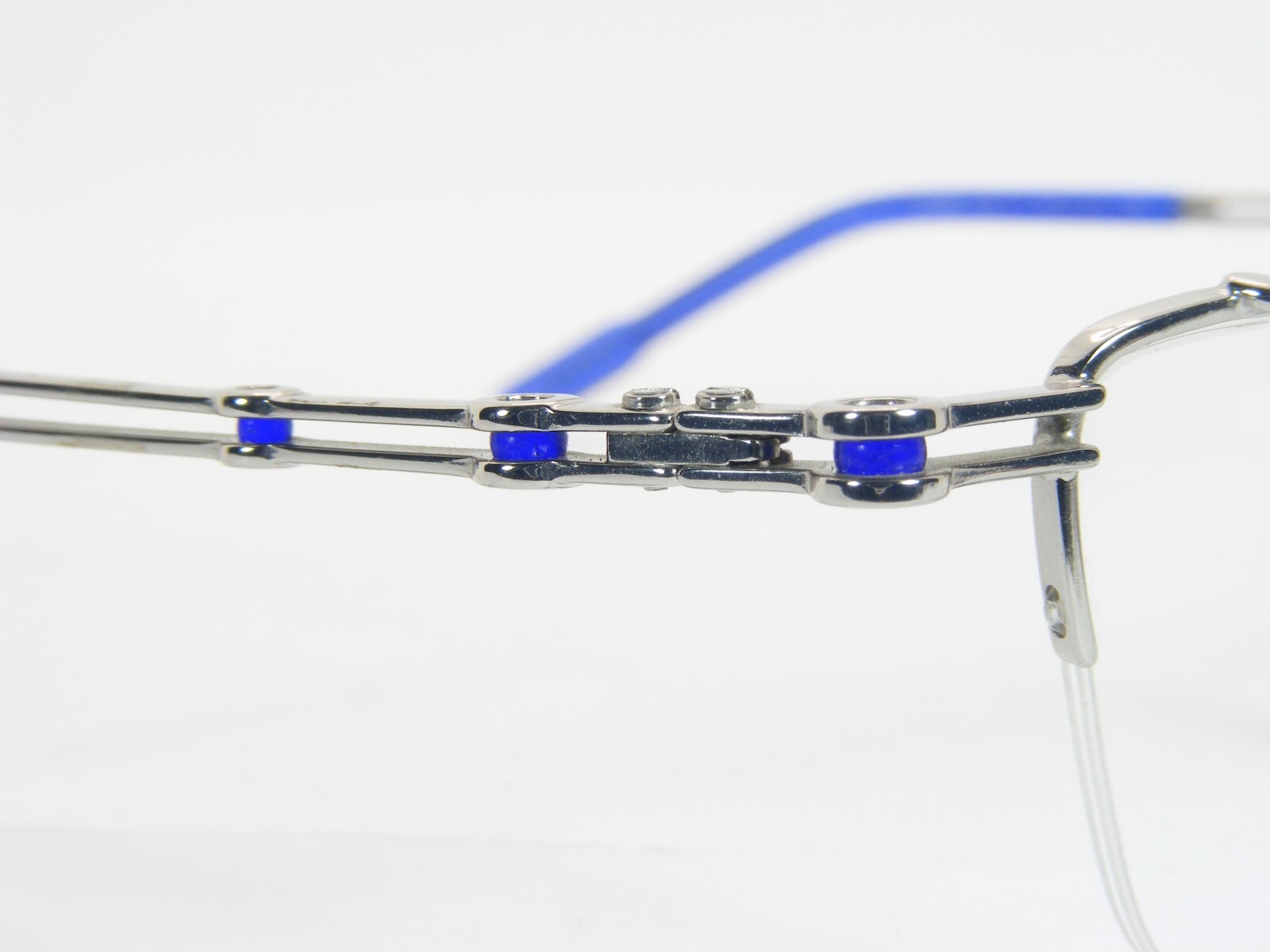 Robert Rudger 2140 112 Silver /Blue Unique RARE EYEGLASSES 44-23-140mm Austria