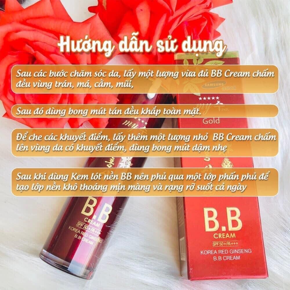 MY SU GOLD Korea Red Ginseng BB Cream SPF 50+ PA++++ 40ml. Made In Korea