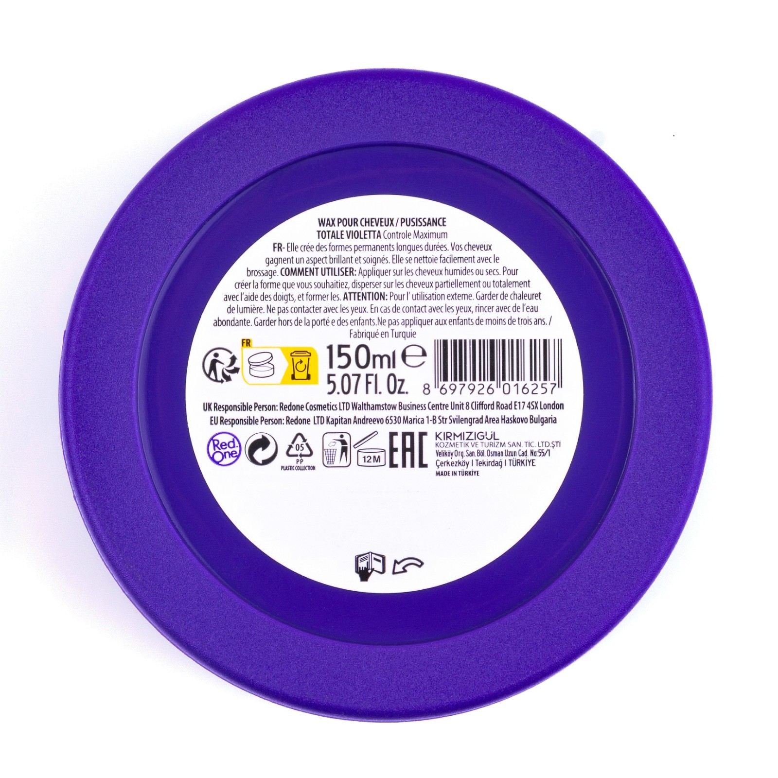 2X RedOne Violetta Aqua Hair Wax 150ml (5.07 fl oz) | Edge Control & Braid Gel