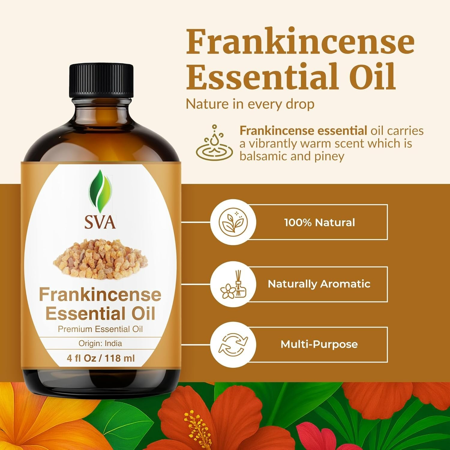 Frankincense Essential Oil Huge 4 Fl Oz 100% Pure and Natural