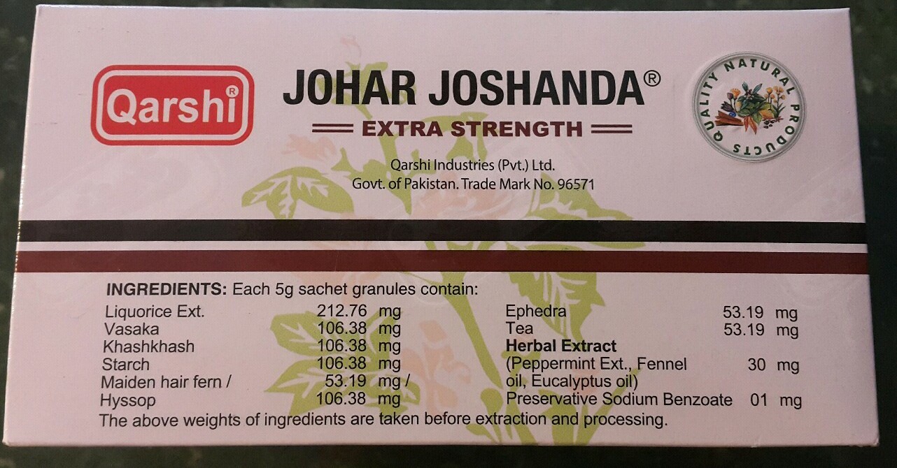 JOHAR JOSHANDA EXTRA STRENGTH 30 TEA BAGS FREE SHIPPING!