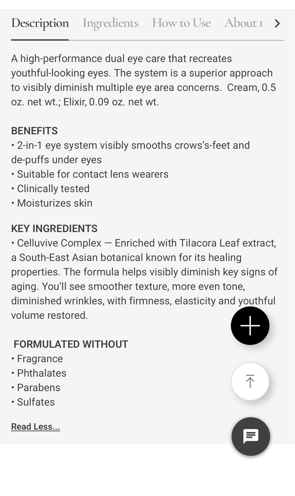 ANEW Ultimate 2-in-1 Eye System Cream 0.5 oz + Elixir 0.09 oz Wrinkles