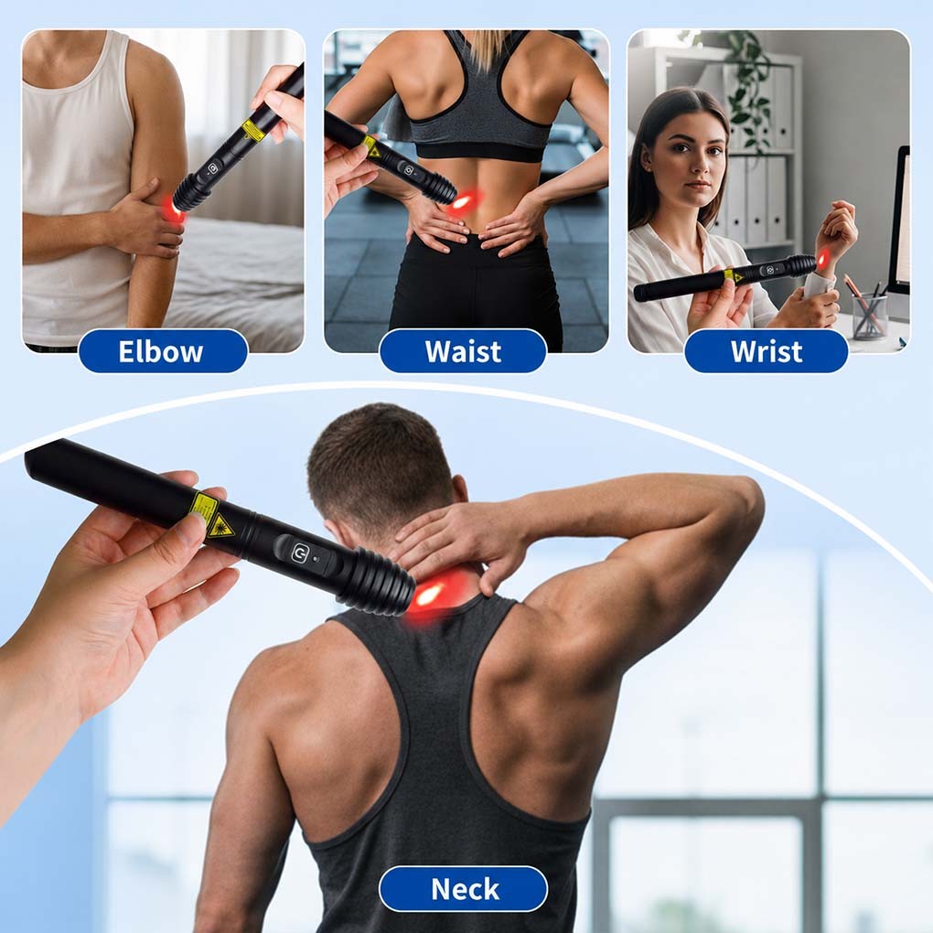 Rechargeable 808nm Laser Therapy for Pain Relief and Soft Tissue Repair Home Use