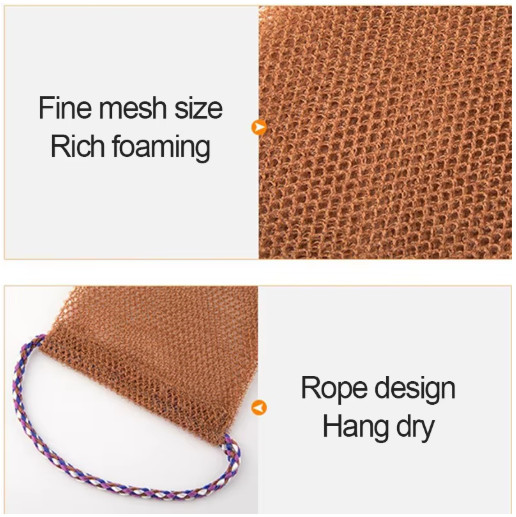African Exfoliating Bath Net Sponge Shower Scrubber Towel
