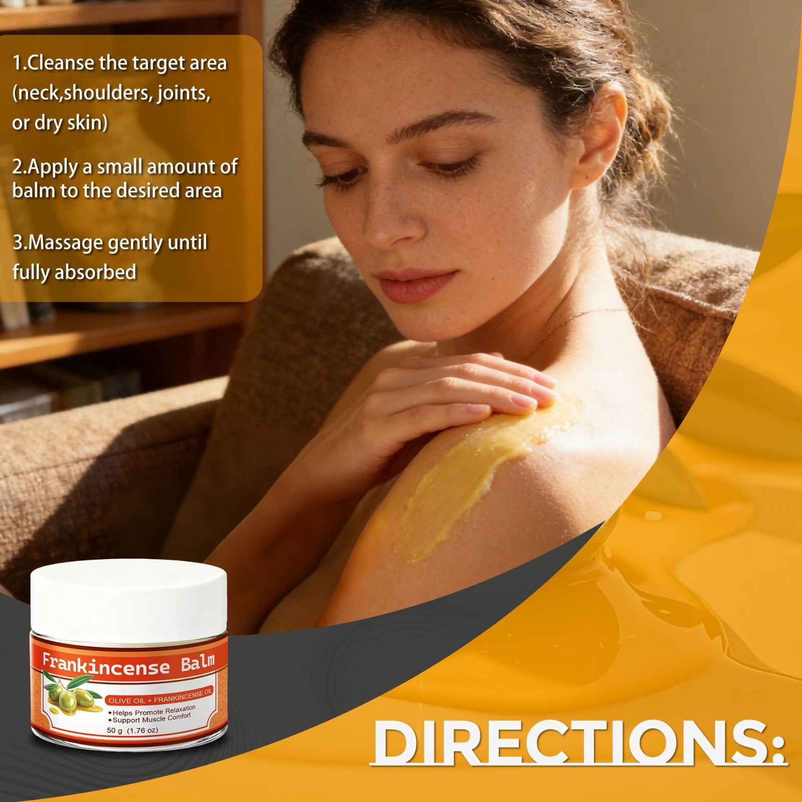 Frankincense Balm – Soothing Moisturizing Balm for Dry Skin, Soft & Nourished