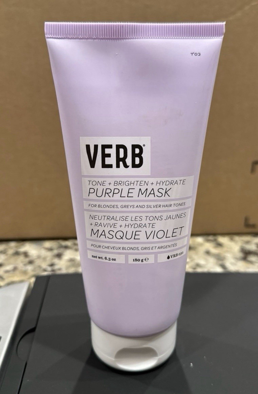 VERB Purple Mask Conditioning Hair Mask Tone Brighten Hydrate Blonde/Gray 6.3oz