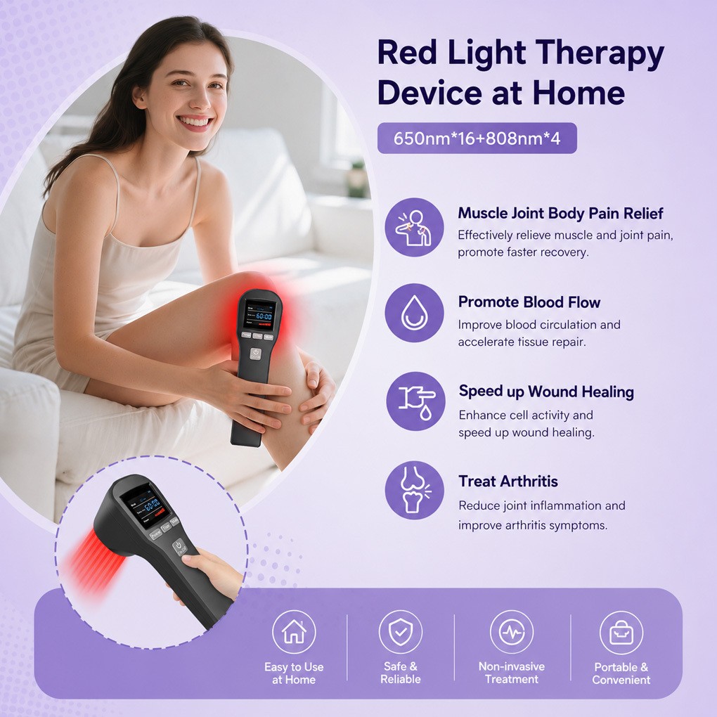 20 Diode Low Level Laser Therapy for Neck Shoulder Knee Pain Relief Home Use