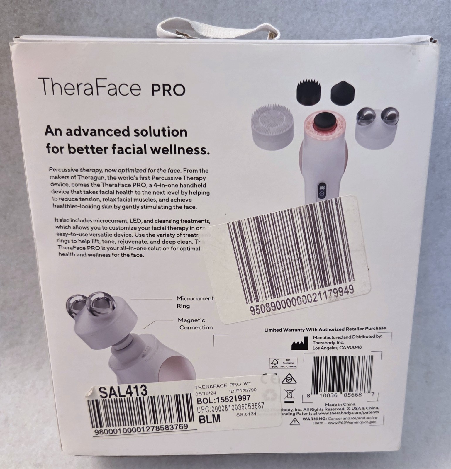 Therabody TheraFace PRO TF02220-01 All-In-One Skincare – ***PARTS ONLY***