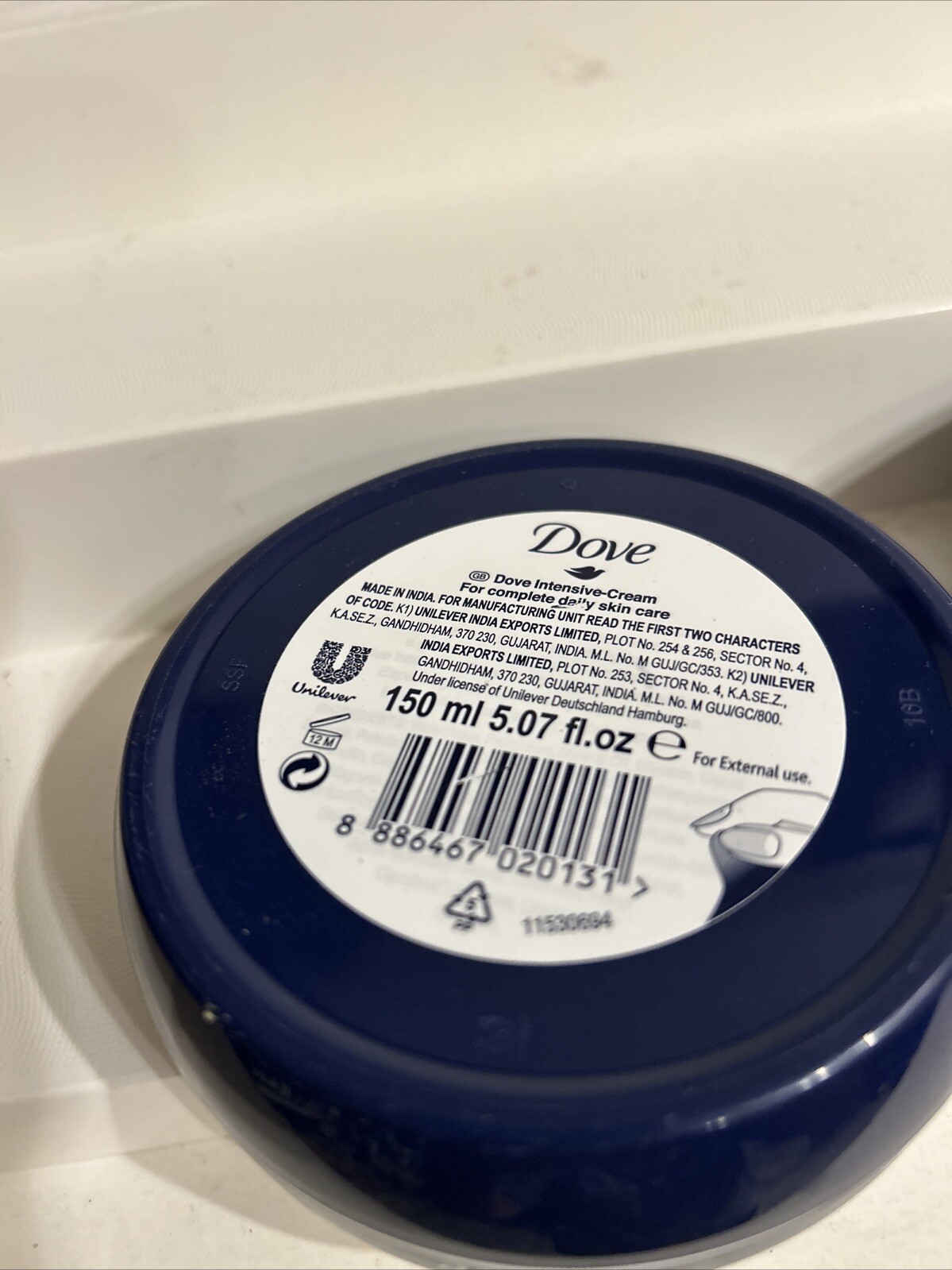 2X Dove Intensive Nourishment Body Cream Dove Skin Care Moisturizer 5.07 FL OZ.