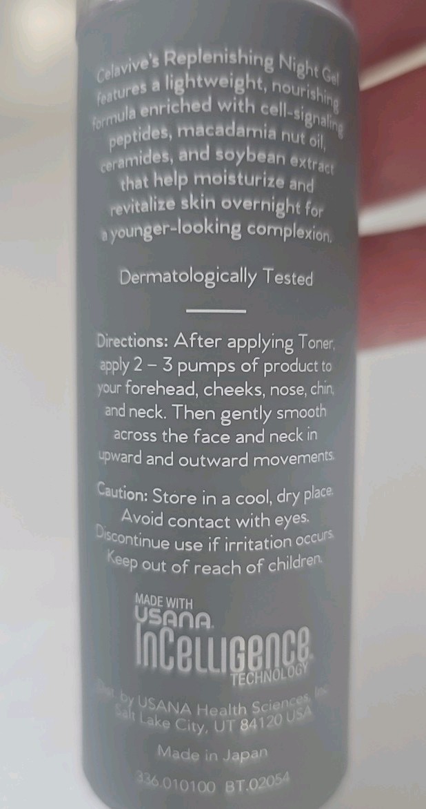 Celavive Replenishing Night Gel 0.9 oz
