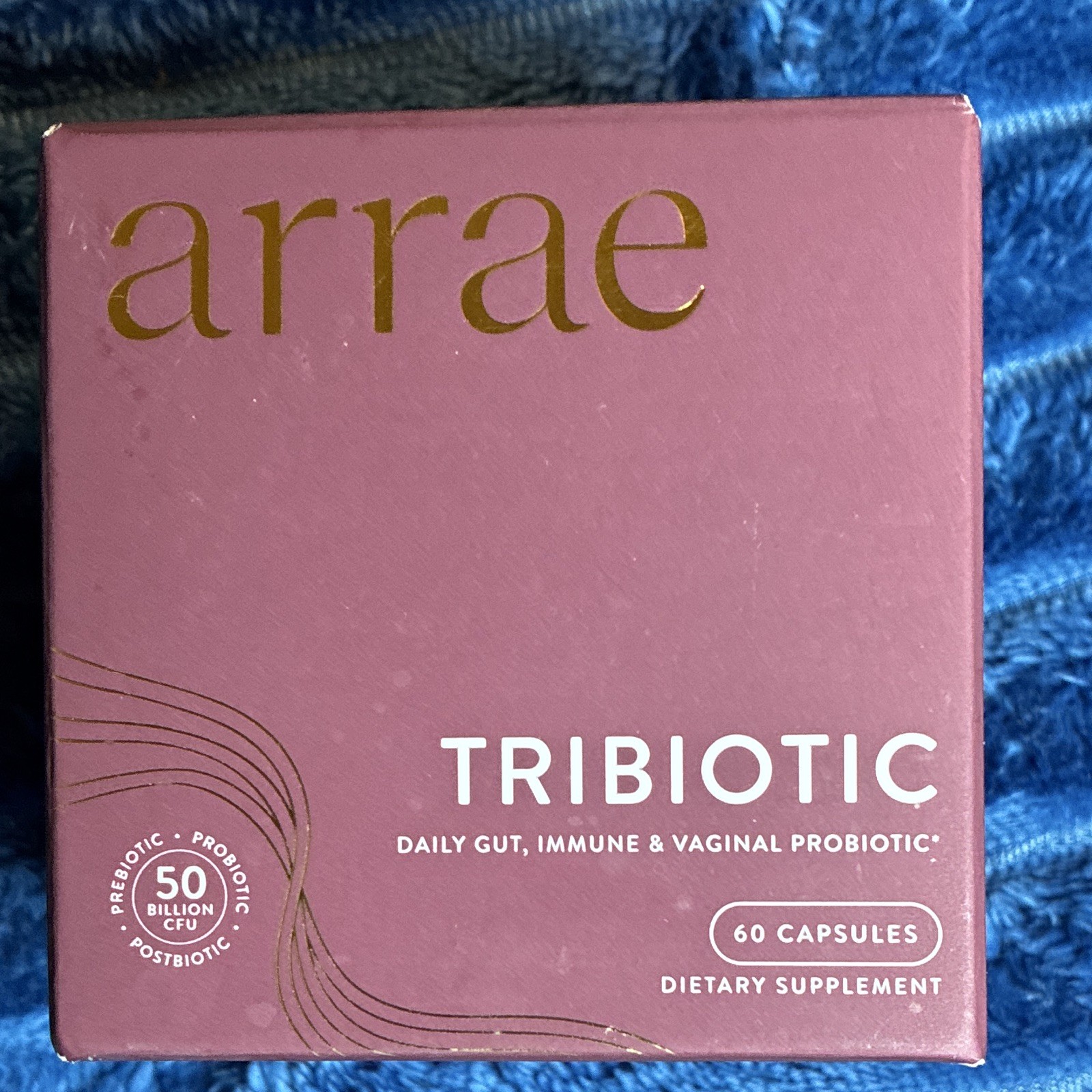 arrae TRIBIOTIC Probiotic Gut Immune Vaginal Support 60 Caps Exp 09/2026