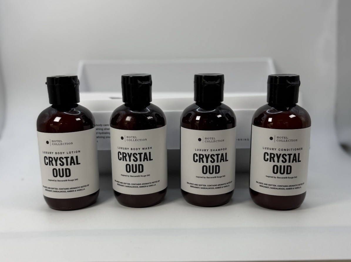Hotel Collection Luxury Body Care Travel Set – Crystal Oud 4 PCS Inspo BR 540