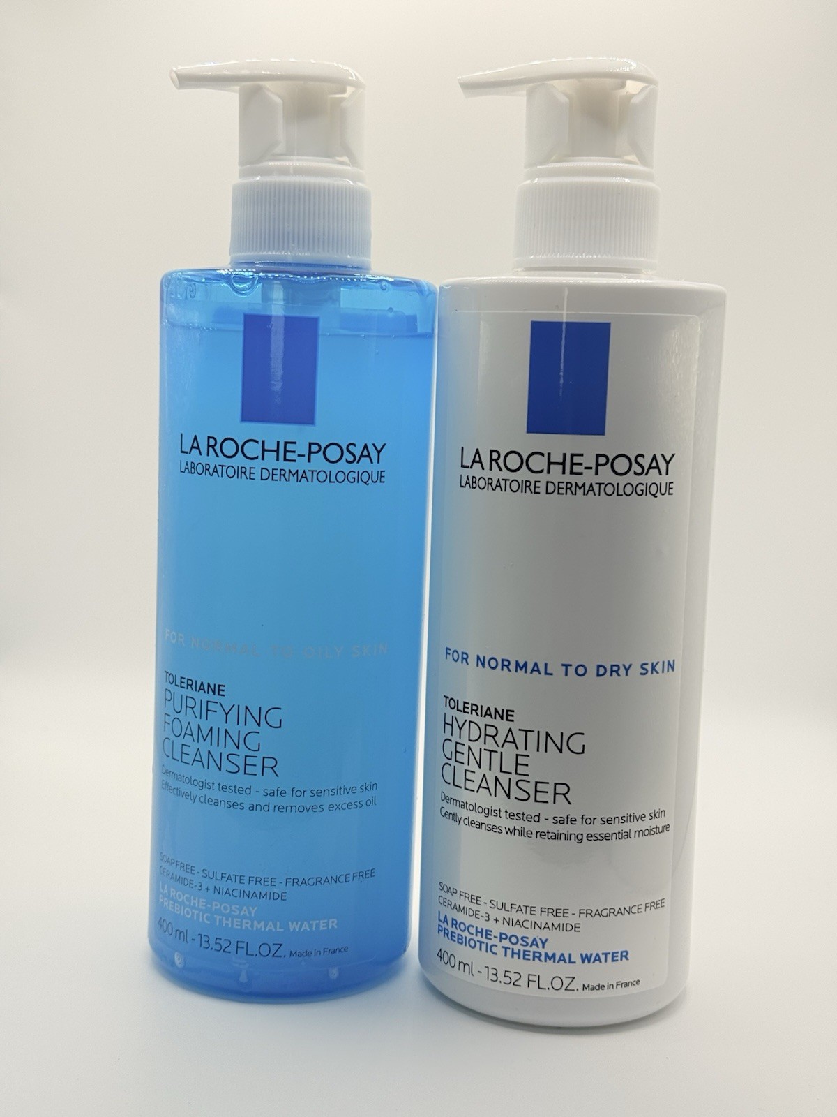 LA ROCHE POSAY PURIFYING FOAMING CLEANSER & HYDRATING GENTLE CLEANSER