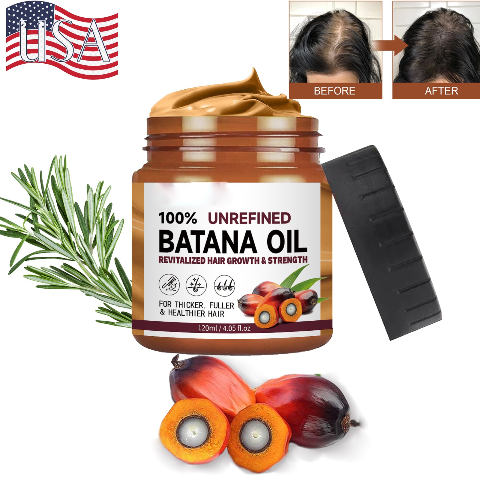 Batana Oil Conditioner for Hair Growth Hair Loss Treatment Men Women Hair Care