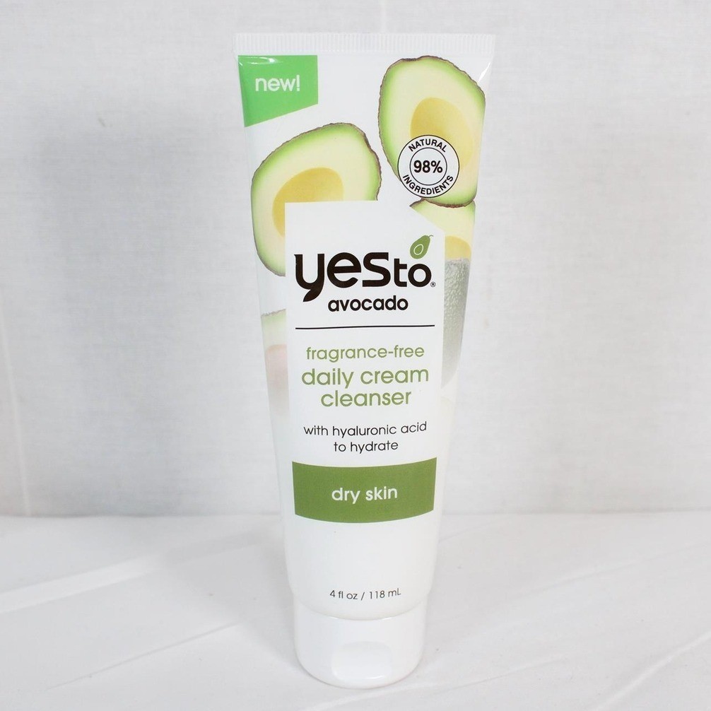 Yes To Avocado Fragrance Free Daily Cream Cleanser Hyaluronic Acid 4oz Lot of 2
