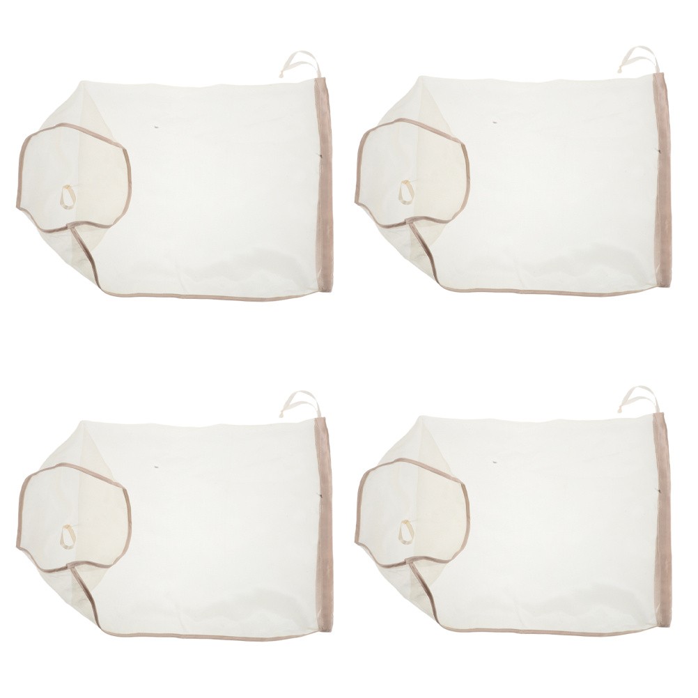 4 Pcs Fake Hair Strotage Bag Wig for Travel Dust-proof Organizer