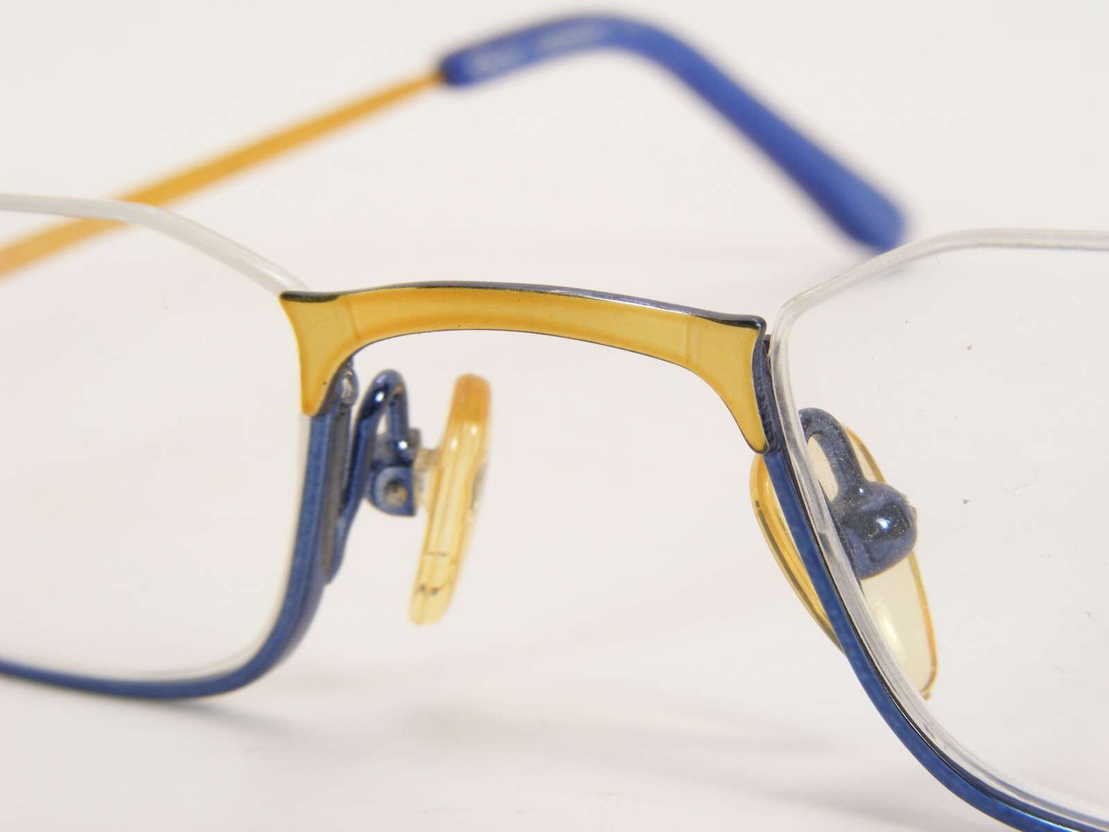 KAOS 108 Col. 2 Blue /Gold UNIQUE RARE EYEGLASSES FRAME 50-21-135mm Germany