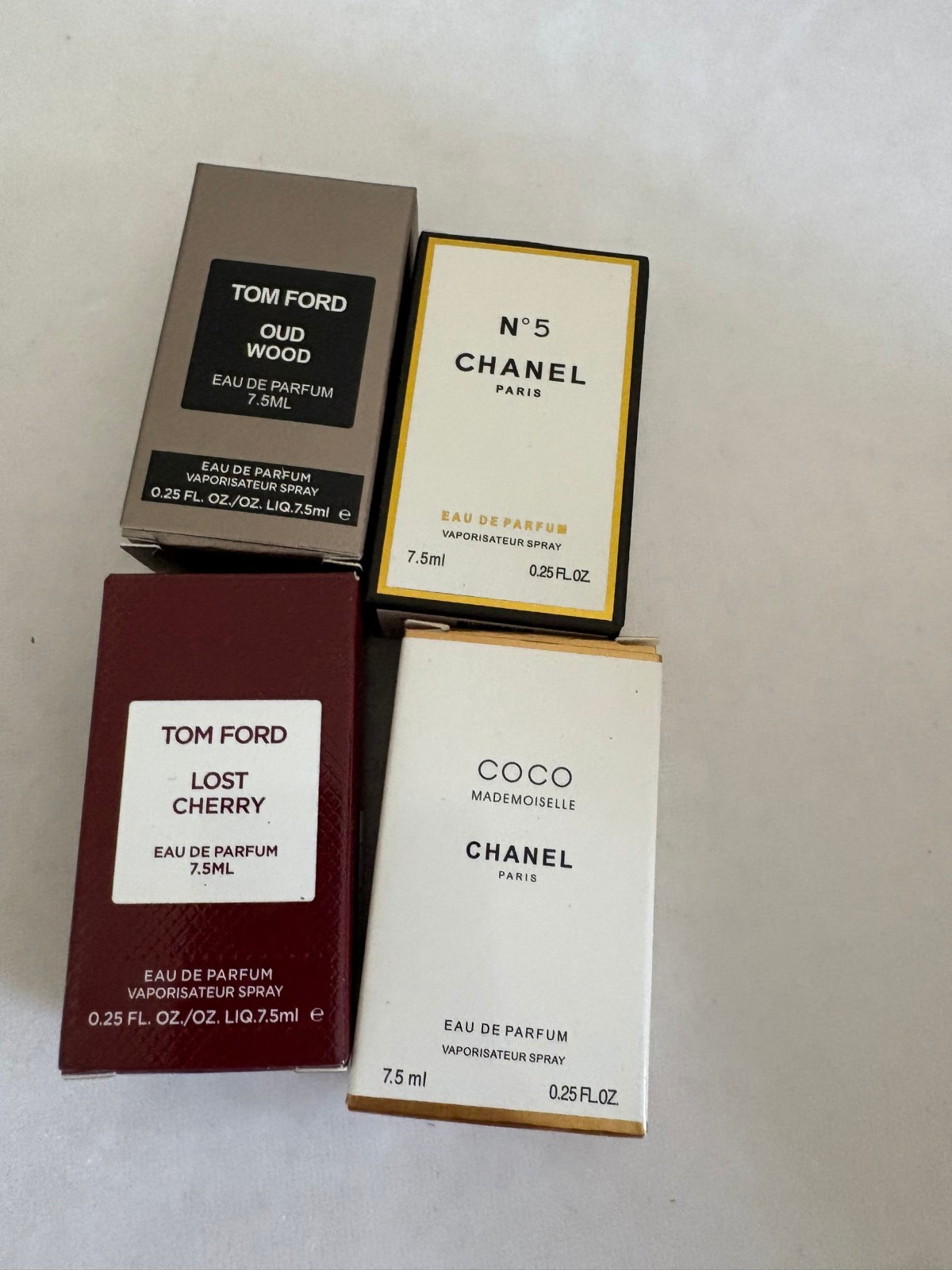 Lot of 4 Assorted Mini Perfume Travel Size 7.5ml Brand New Sealed