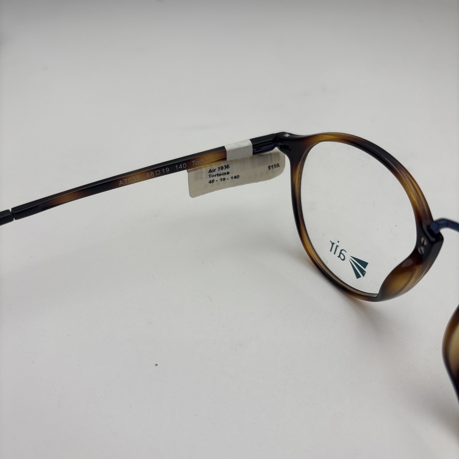 Air Ultem 7036 Authentic Classic Full Rim Tortoise Eyeglasses 48 19 140