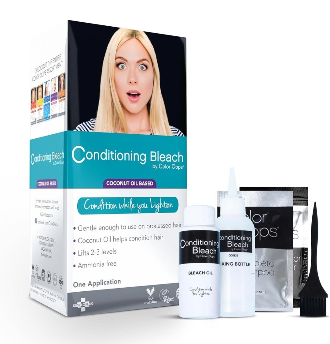 Color Oops Conditioning Bleach Aloe Coconut Oil Blonde Correct Lightening Kit