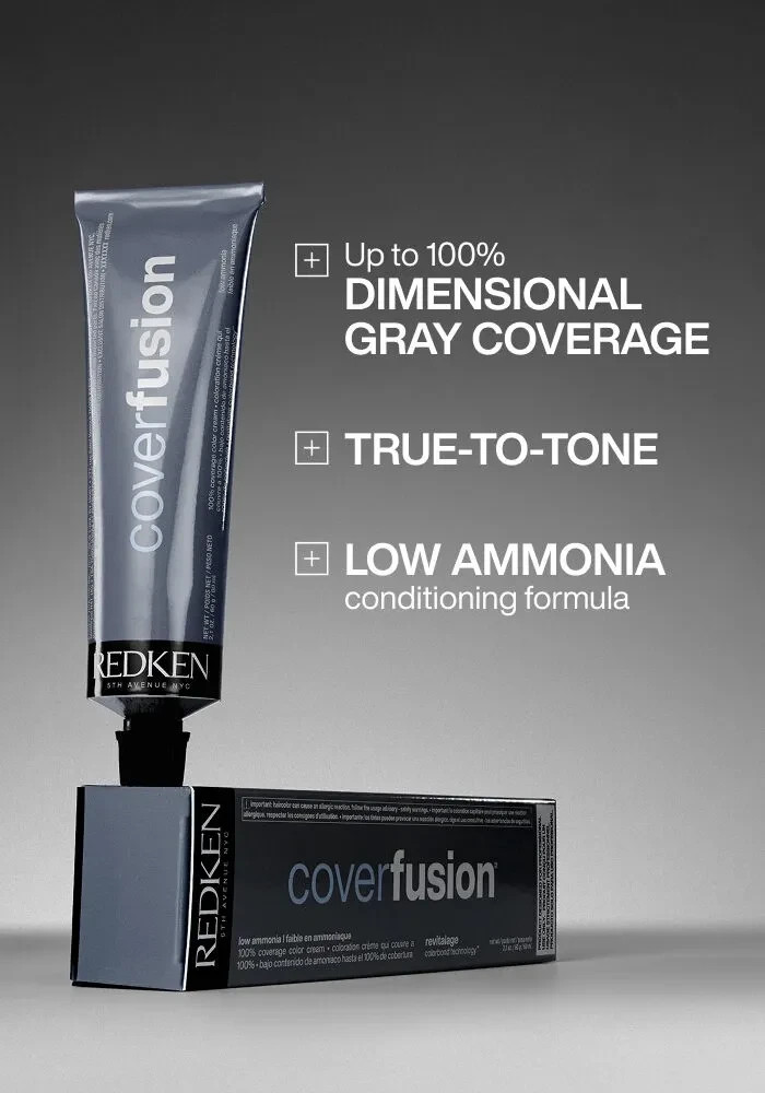 Redken Cover Fusion Low-Ammonia Permanent Color – 2 oz (NIB) – Choose Any Shade