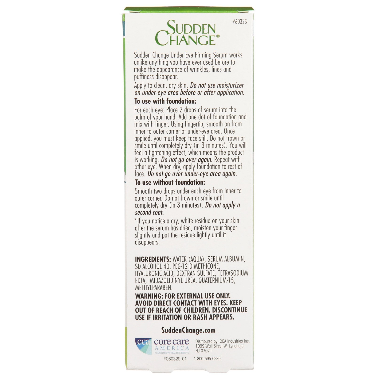 Sudden Change Instant Eye Tightening Serum for Under Eye Appearance – FREE SHIP